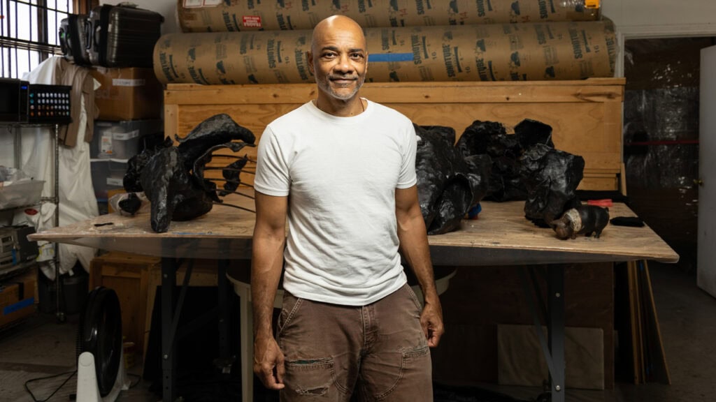 This image illustrates a link to the exhibition titled Rodney McMillian 2026 MacArthur Fellow and ‘Genius’ Grant Recipient
