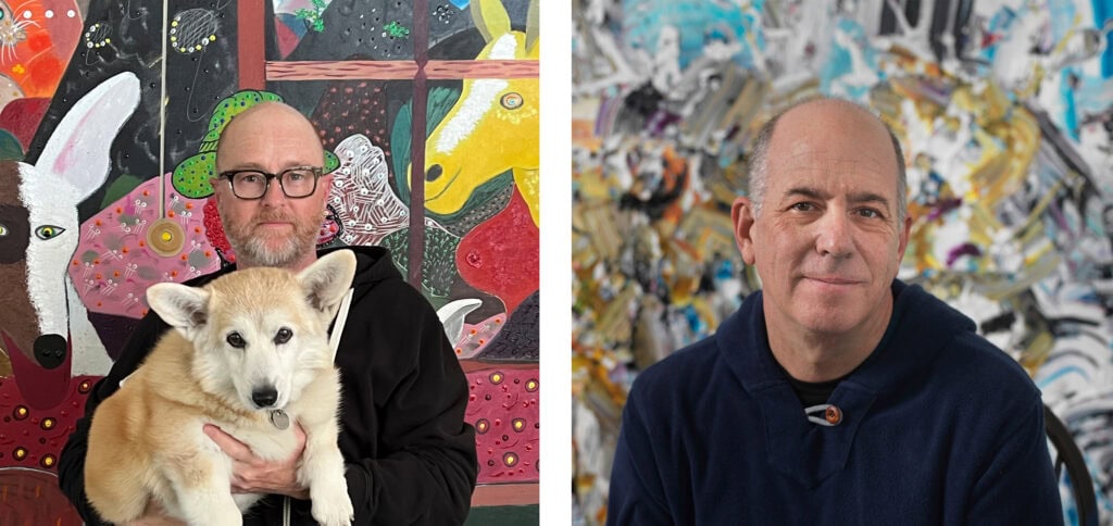 This image illustrates a link to the exhibition titled Artist Walkthrough: Patrick Wilson and Michael Reafsnyder
