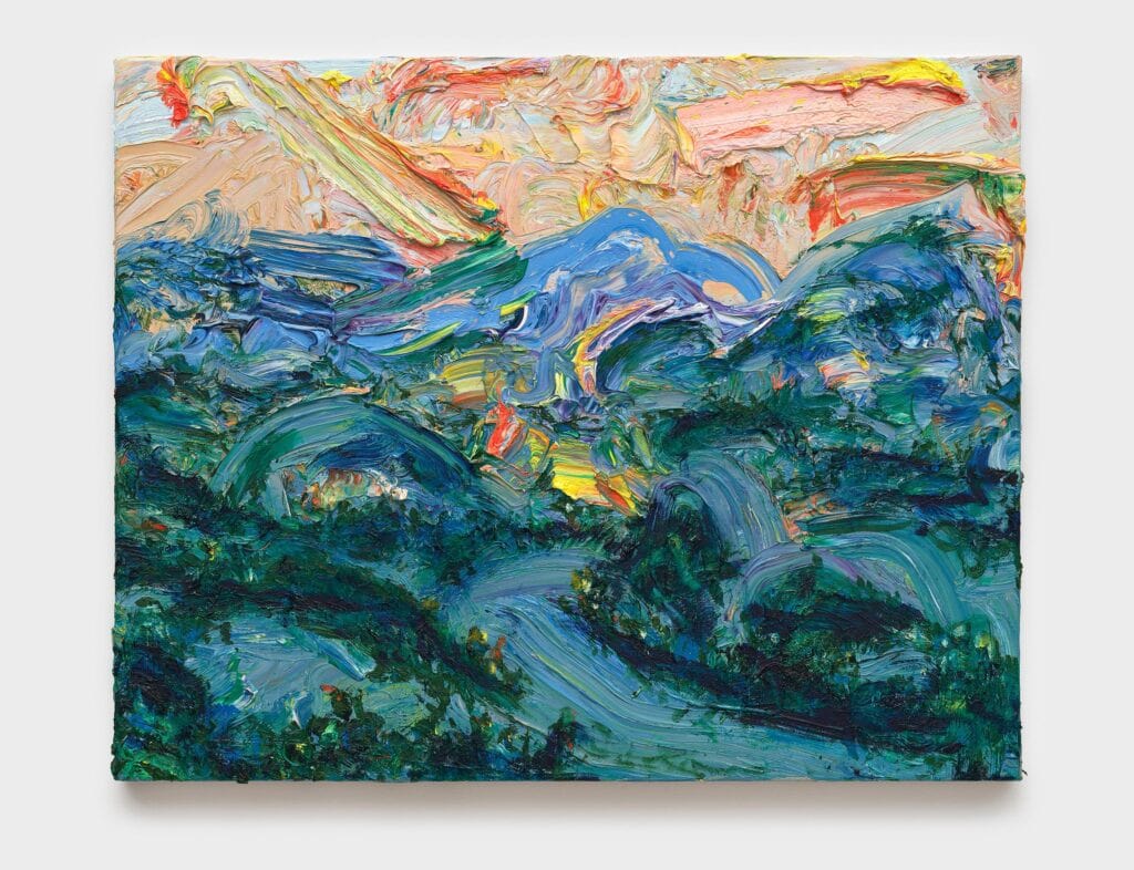 This image depicts an artwork by Mario Joyce titled "What You Were Calling For." This artwork was created in 2026 and measures 24" x 30" x 2" [HxWxD] (60.96 x 76.2 x 5.08 cm). Its medium is Soil, vintage collage and oil paint on canvas.